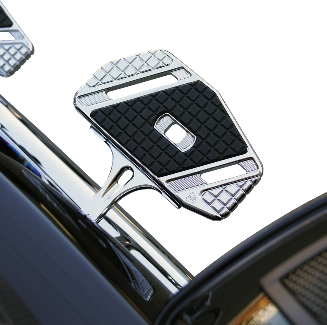 1621-1174 - ARLEN NESS Forged Floorboard Mounts - Passenger - Chrome 410-034
