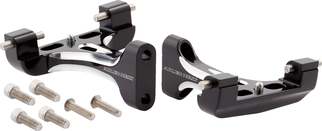 1621-1174 - ARLEN NESS Forged Floorboard Mounts - Passenger - Chrome 410-034