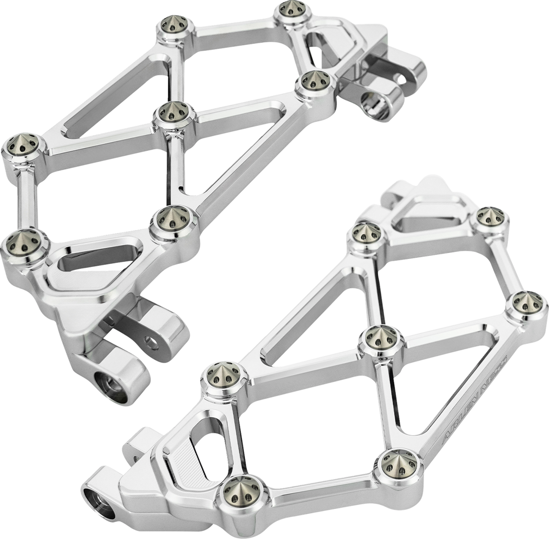 1621-1209 - ARLEN NESS Mini Diamond Floorboards - Driver - Chrome - FLT 410-046