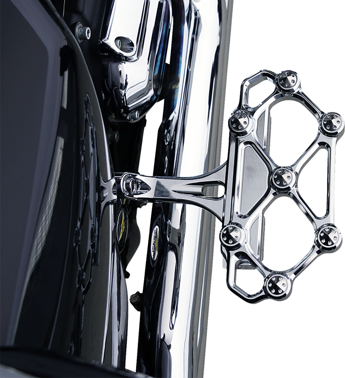 1621-1219 - ARLEN NESS Diamond Floorboards - Passenger - Chrome 410-059