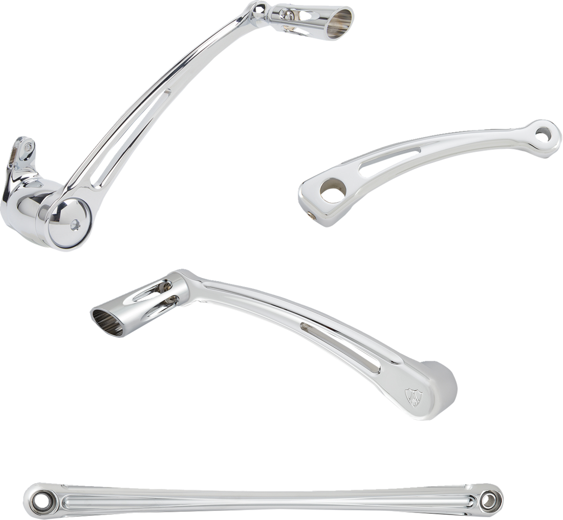 1623-0562 - ARLEN NESS Deep Cut Foot Control Kit w/ Toe Shifter - Chrome 420-109