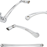 1623-0562 - ARLEN NESS Deep Cut Foot Control Kit w/ Toe Shifter - Chrome 420-109