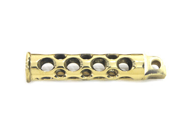 17-0343 - Brass Kick Starter Pedal Swiss Cheese Style by Motorshop