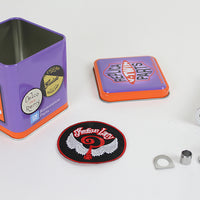 17-0606 - Indian Larry Style Spool Kick Pedal Chrome by Motorshop