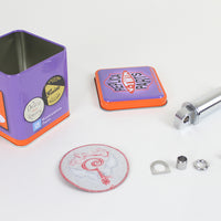 17-0606 - Indian Larry Style Spool Kick Pedal Chrome by Motorshop