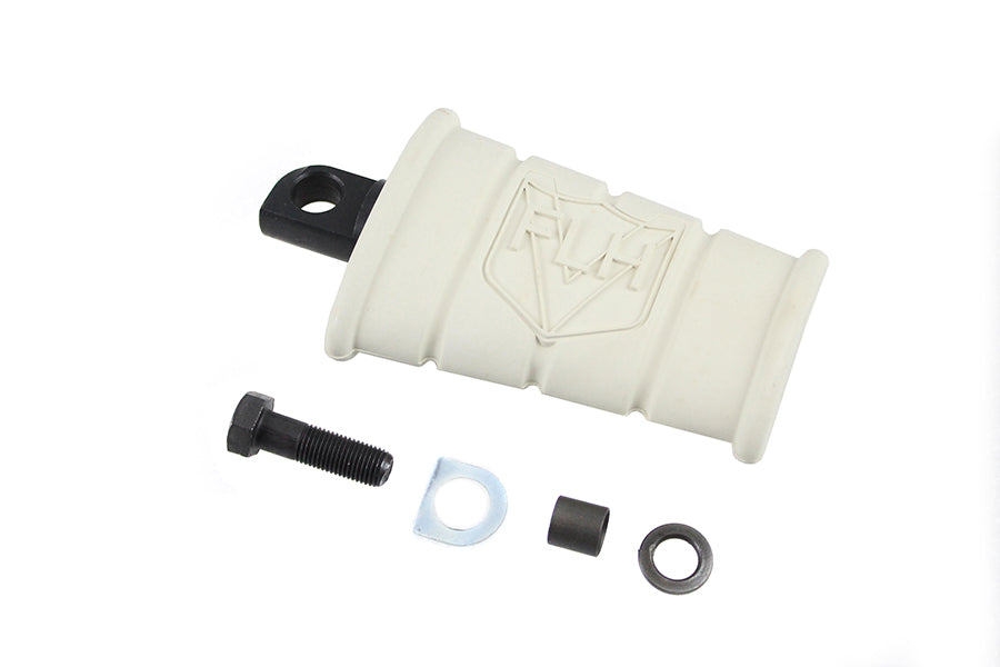 17-0830 - FLH Kick Starter Pedal Assembly White by V-Twin
