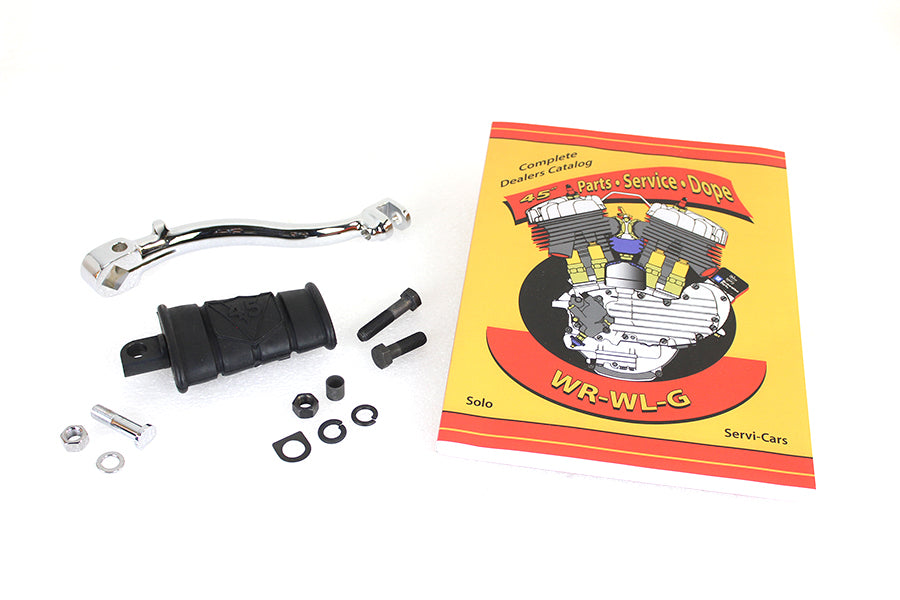 17-0995 - WL 45 inch Kick Starter Arm Assembly Chrome by V-Twin