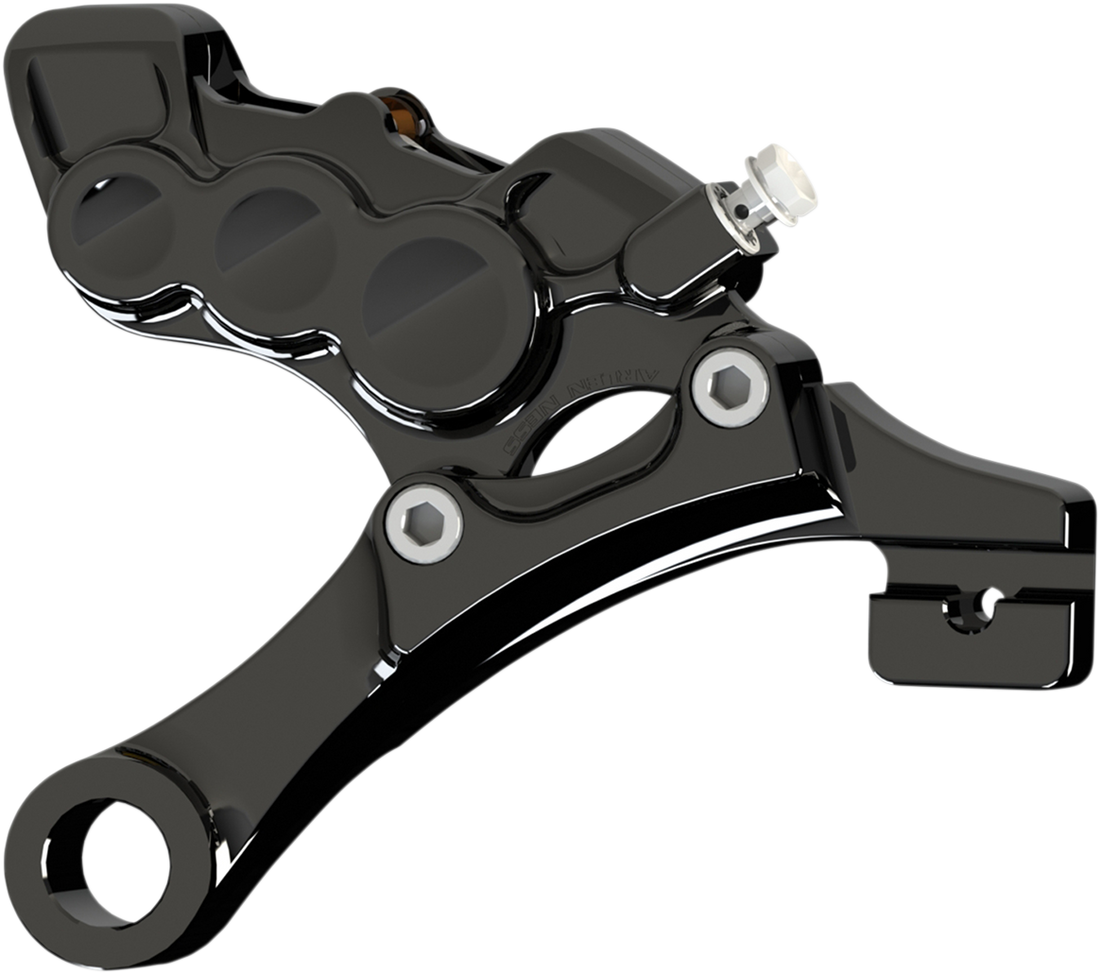 1701-0611 - ARLEN NESS 6-Piston Caliper - Front Right - Black - 11.8" 02-217
