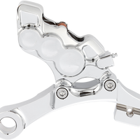 1701-0618 - ARLEN NESS 6-Piston Caliper - Rear - Chrome - 11.8" 02-302
