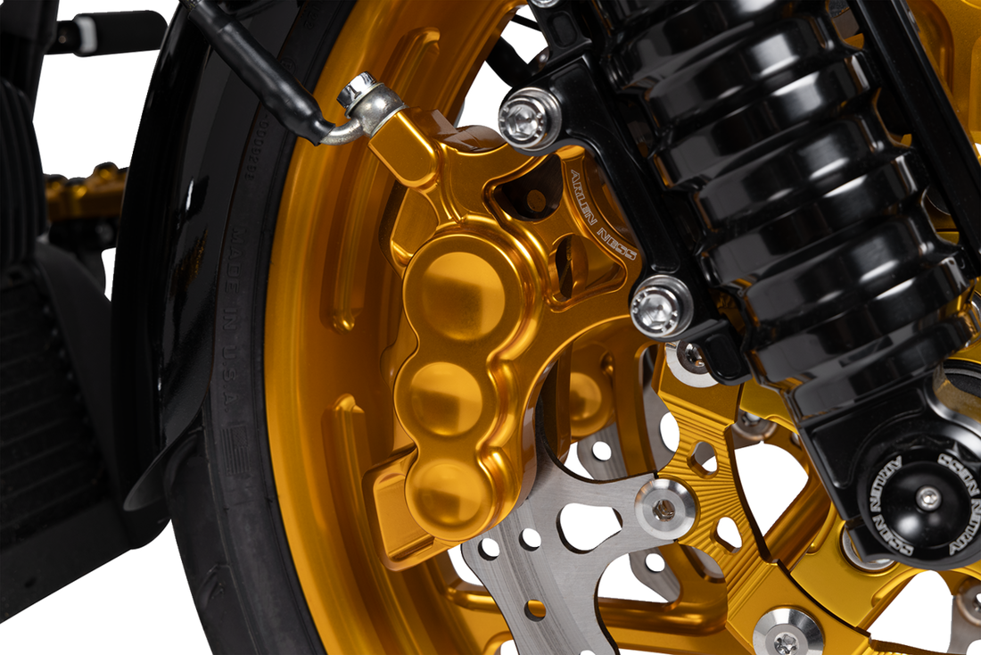 1701-0678 - ARLEN NESS 6-Piston Caliper - 14" - Gold 02-204
