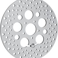 1710-1061 - DRAG SPECIALTIES Drilled Brake Rotor - Front - 11.8" - Touring/Trike B06-0188ASP