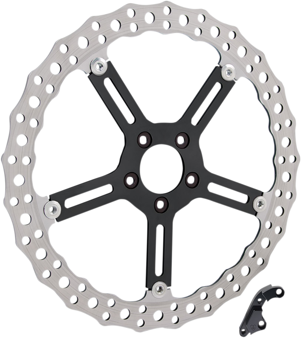 1710-3223 - ARLEN NESS Jagged Brake Rotor - 15" - Left - Hub-Mount 02-990