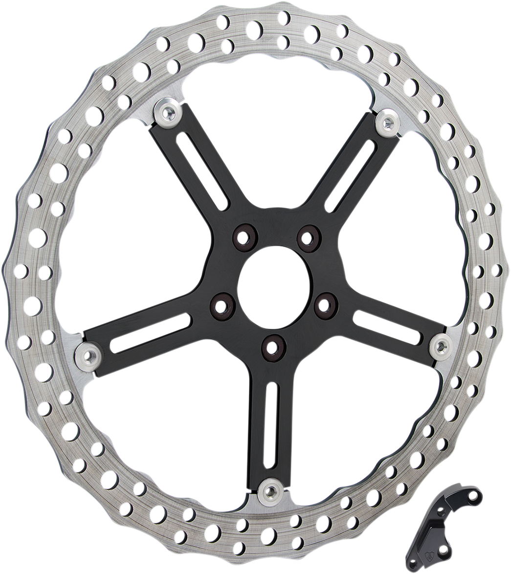 1710-3313 - ARLEN NESS Jagged Brake Rotor - 15" - Right - Hub-Mount 02-995
