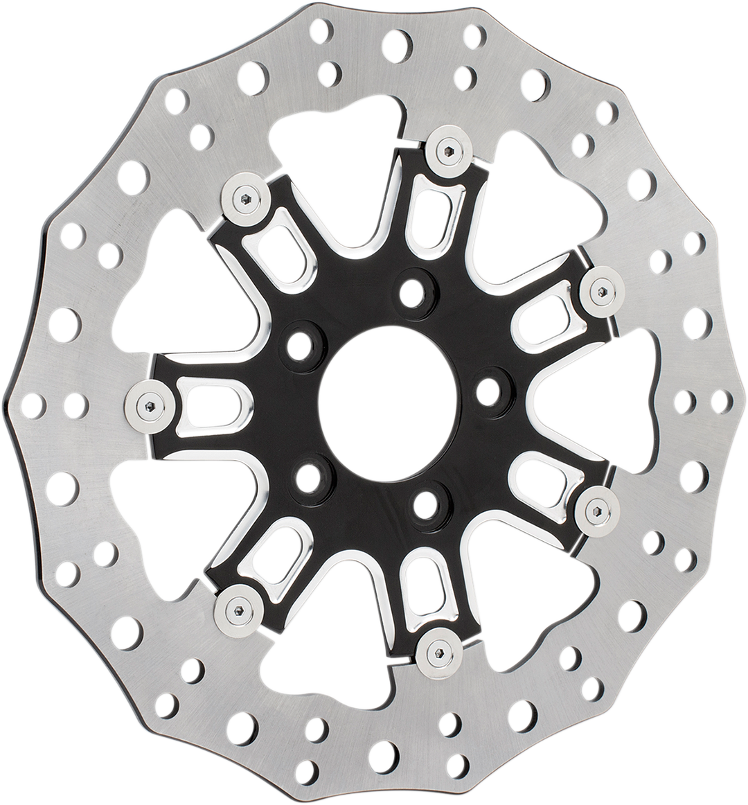 1710-3318 - ARLEN NESS Front Rotor - 7 Valve - 11.8" - Black 33-10301-202