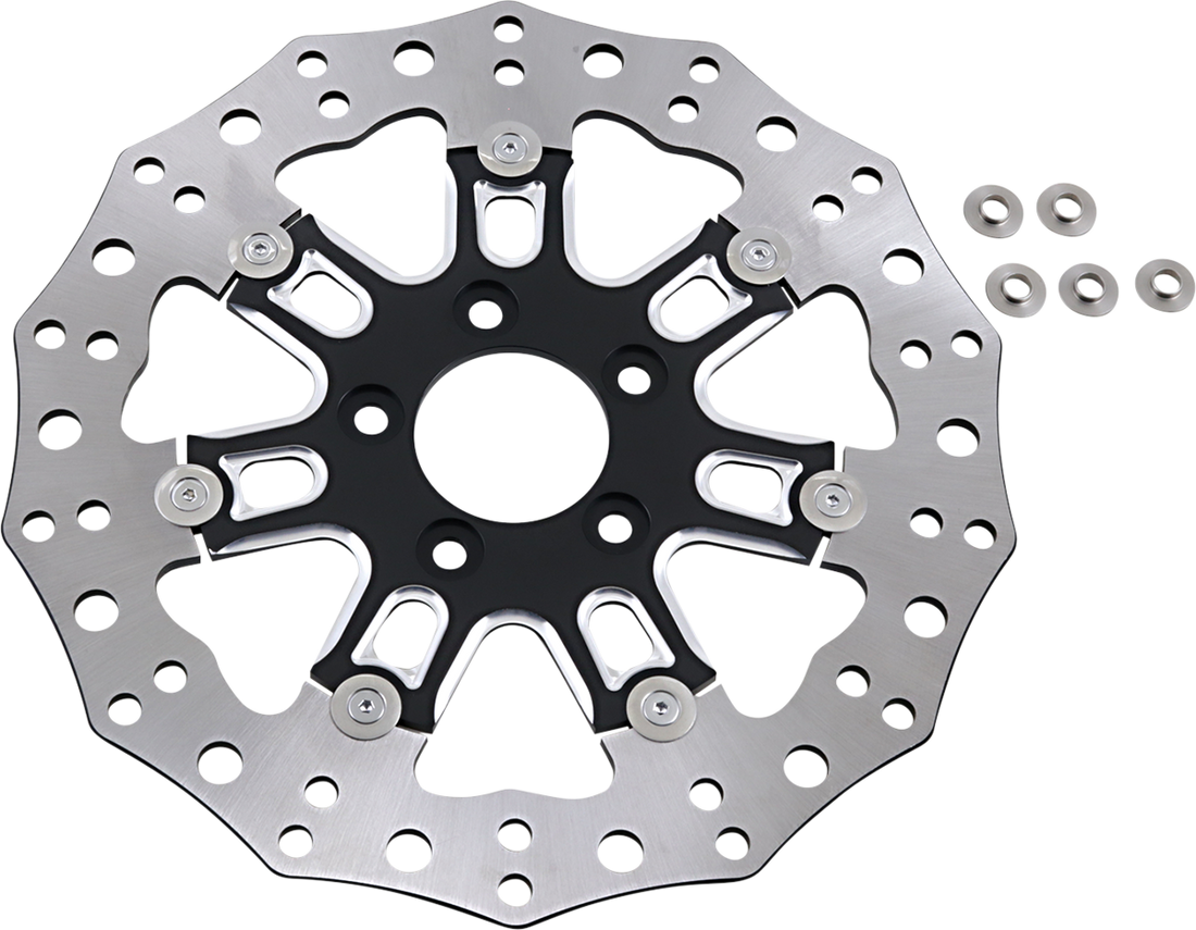 1710-3318 - ARLEN NESS Front Rotor - 7 Valve - 11.8" - Black 33-10301-202