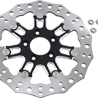 1710-3318 - ARLEN NESS Front Rotor - 7 Valve - 11.8" - Black 33-10301-202