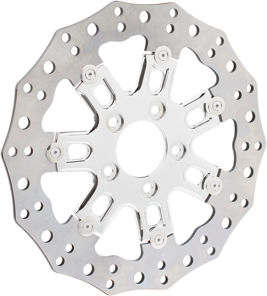 1710-3320 - ARLEN NESS Front Rotor - 7 Valve - 11.8" - Chrome 33-10302-202