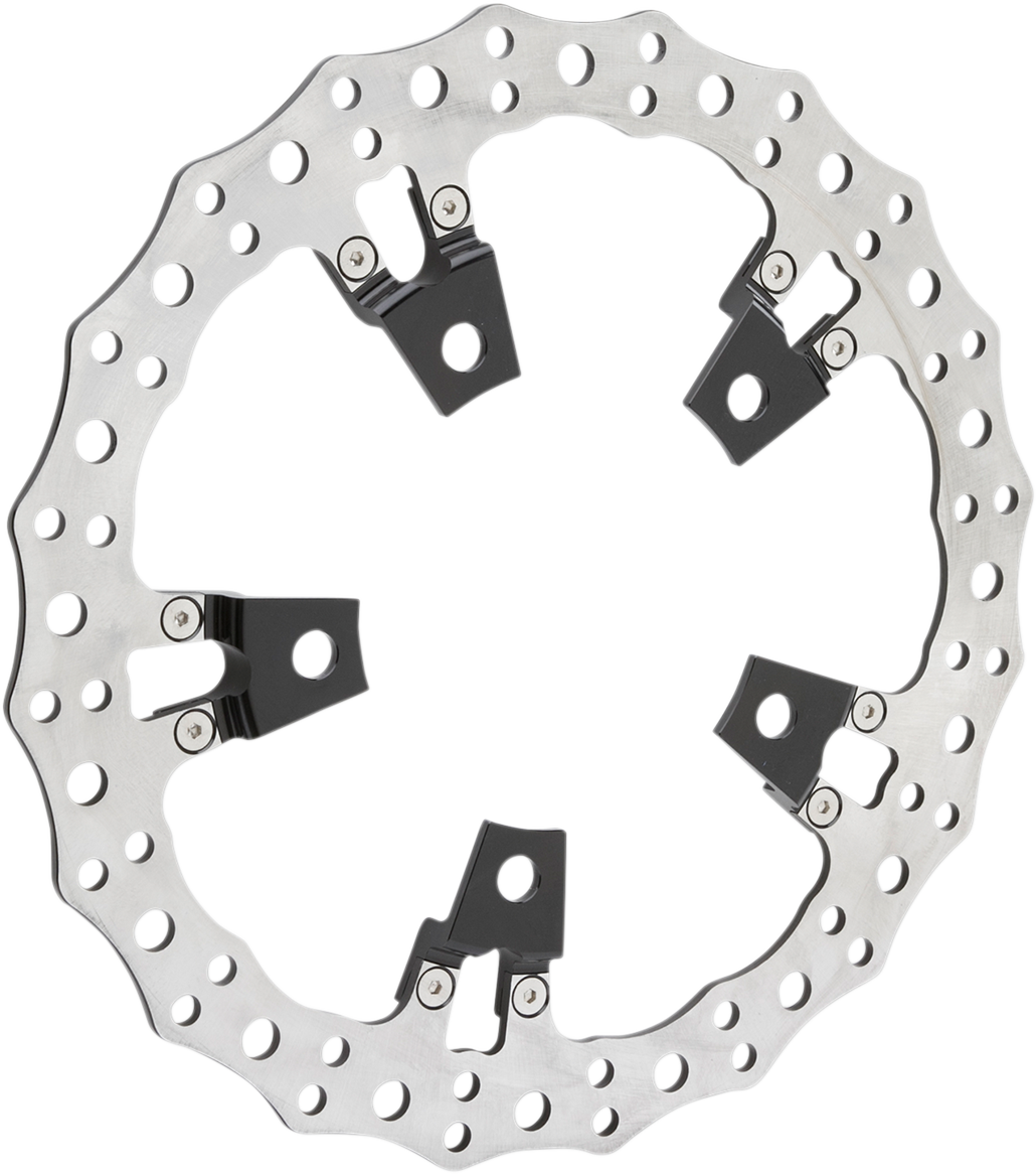 1710-3514 - ARLEN NESS Jagged Left Brake Rotor - Touring - 14" 02-950