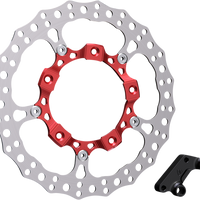 1710-3963 - ARLEN NESS Rotor 14" - Front Left - Red 300-003