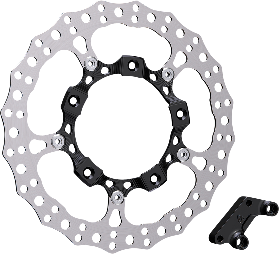 1710-3964 - ARLEN NESS Rotor 14" - Front Right - Black 300-004