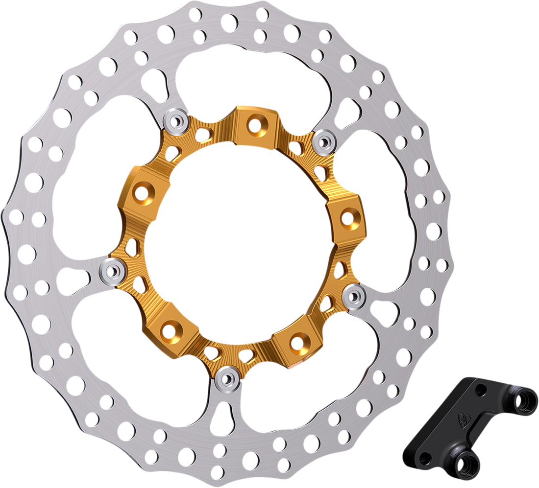 1710-3966 - ARLEN NESS Rotor 14" - Front Right - Gold 300-006