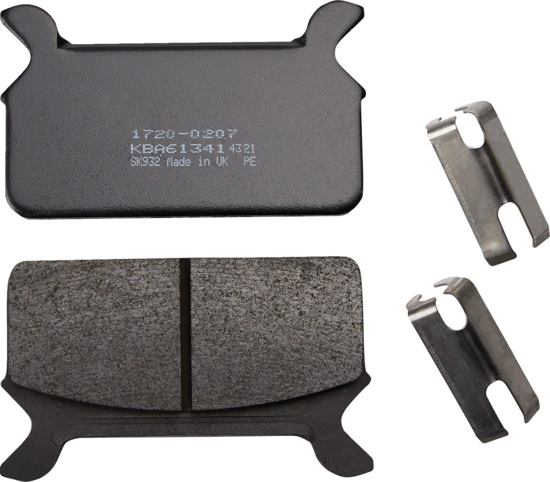 1720-0207 - DRAG SPECIALTIES Organic Brake Pads - Touring FAD201