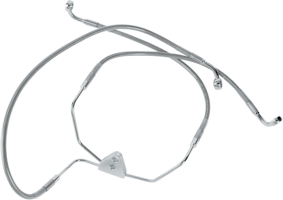 1741-0868 - DRAG SPECIALTIES Brake Line - Front (Lower/Upper) - Stainless Steel 660411