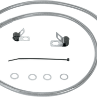 1741-0874 - DRAG SPECIALTIES Brake Line - Front (Upper) - Stainless Steel 660310