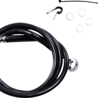 1741-2533 - DRAG SPECIALTIES Brake Line - Front - Black - +2" - XL 660310-2BLK