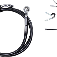 1741-2535 - DRAG SPECIALTIES Brake Line - Front - Black - +6" - XL 660310-6BLK