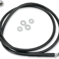 1741-2594 - DRAG SPECIALTIES Brake Line - Front - Black - +4" - '10-'15 FXDWG 660323-4BLK