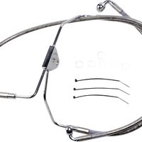 1741-2624 - DRAG SPECIALTIES Brake Line - Front - +2" - Touring - Stainless Steel 620085-2
