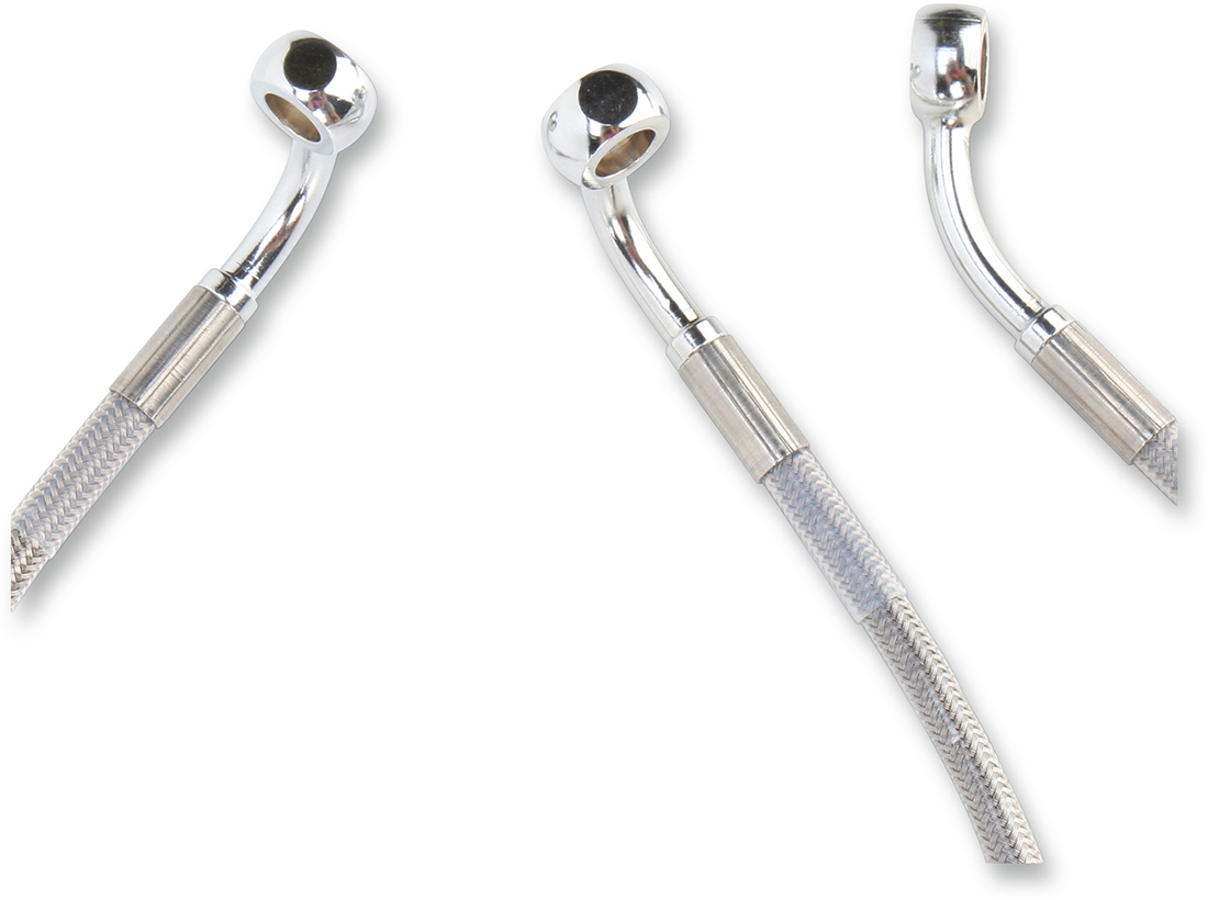1741-2631 - DRAG SPECIALTIES Brake Line - Front - +6" - Touring - Stainless Steel 660411-6