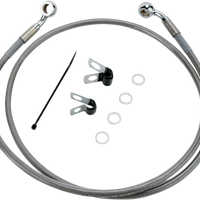 1741-2641 - DRAG SPECIALTIES Brake Line - Front - +6" - Stainless Steel - XL 660313-6