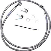 1741-2645 - DRAG SPECIALTIES Brake Line - Front - +4" - Stainless Steel - XL 660310-4