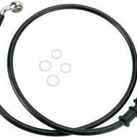 1741-2851 - DRAG SPECIALTIES Brake Line - Front - Black - +10" 680219-10BLK