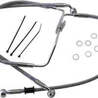 1741-2900 - DRAG SPECIALTIES Brake Line - Front (Lower/Upper) - Stainless Steel 660325