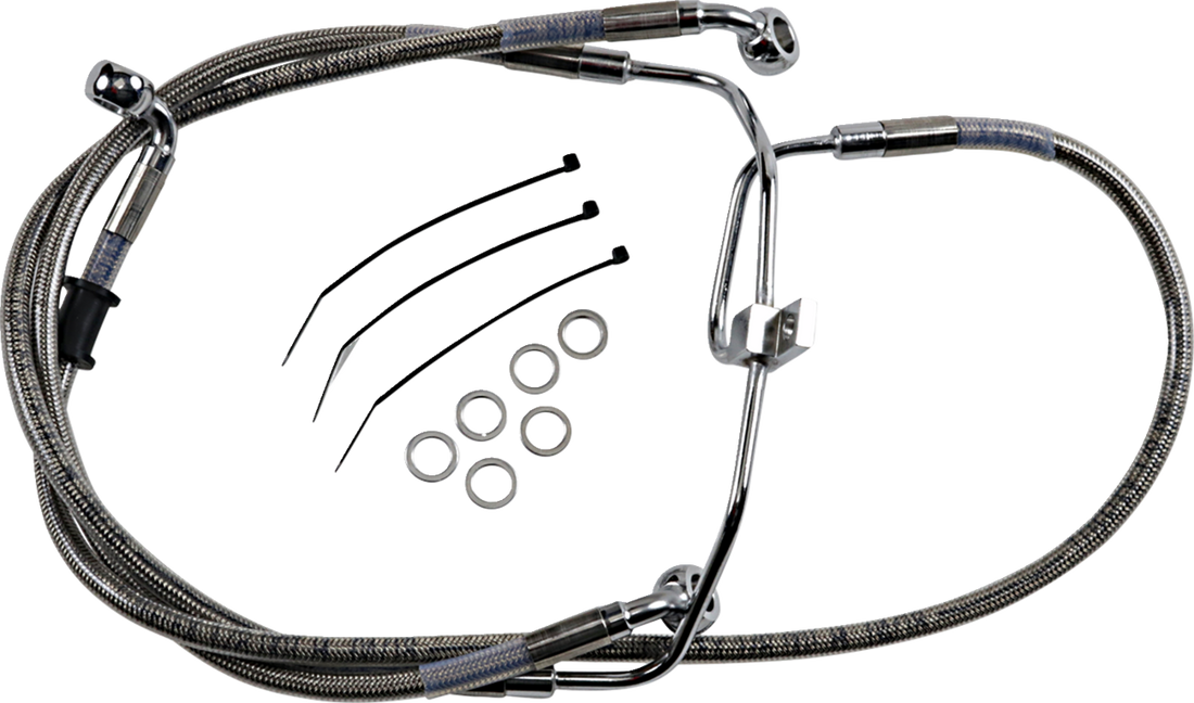 1741-2903 - DRAG SPECIALTIES Brake Line - +6" - Stainless Steel - FXDF '08-'17 660325-6