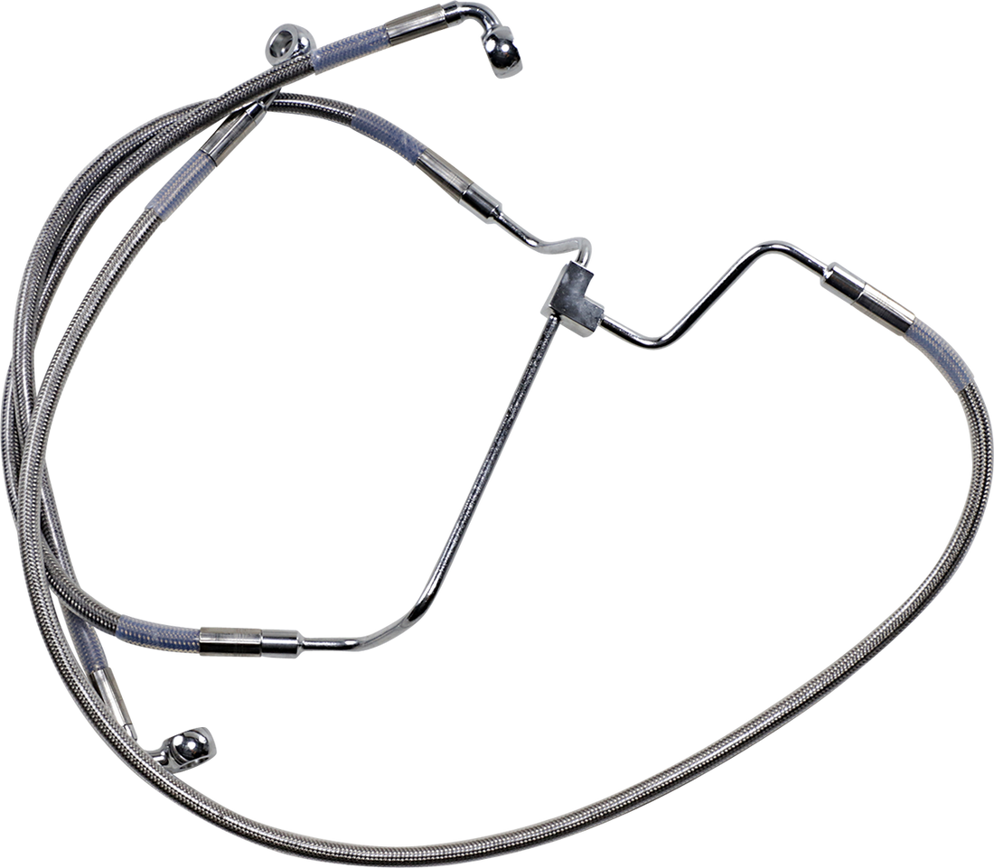 1741-3977 - DRAG SPECIALTIES Brake Line - +4" - Stainless Steel 614085-4