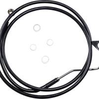 1741-3988 - DRAG SPECIALTIES Brake Line - Front (Upper) - Black 614220-BLK