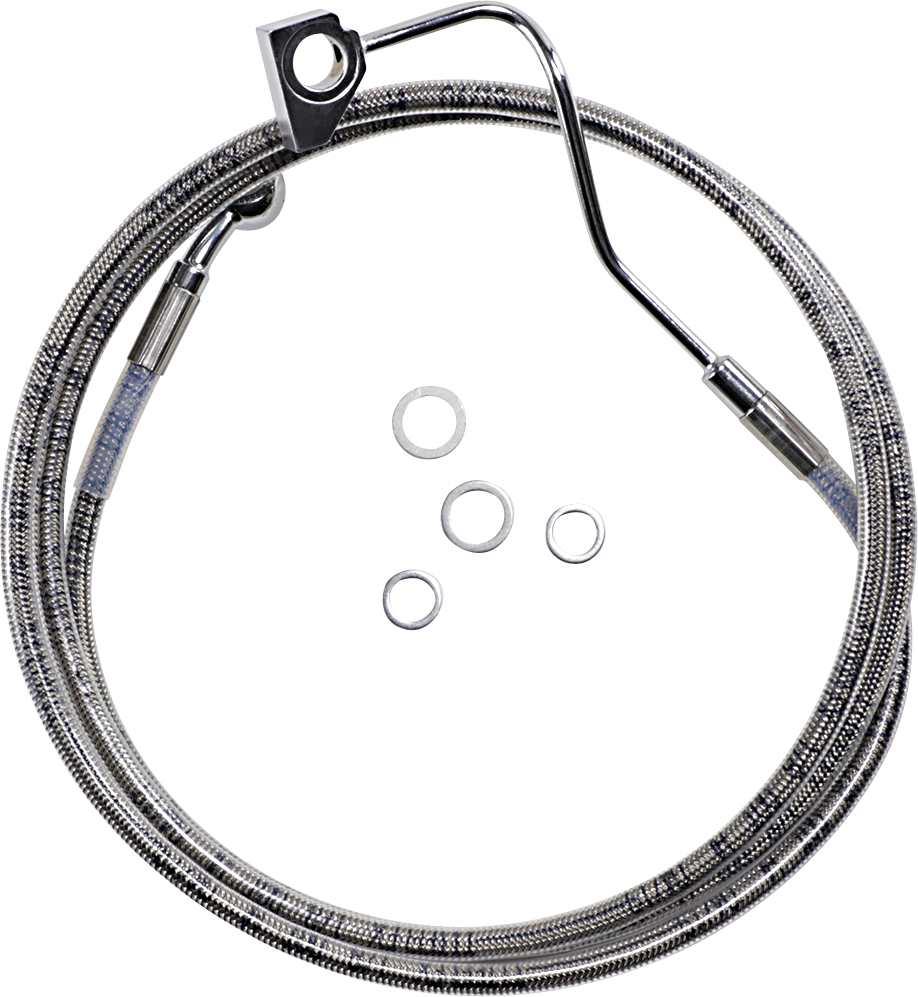 1741-3991 - DRAG SPECIALTIES Brake Line - +6" - Stainless Steel - ABS 614220-6