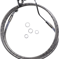 1741-3991 - DRAG SPECIALTIES Brake Line - +6" - Stainless Steel - ABS 614220-6