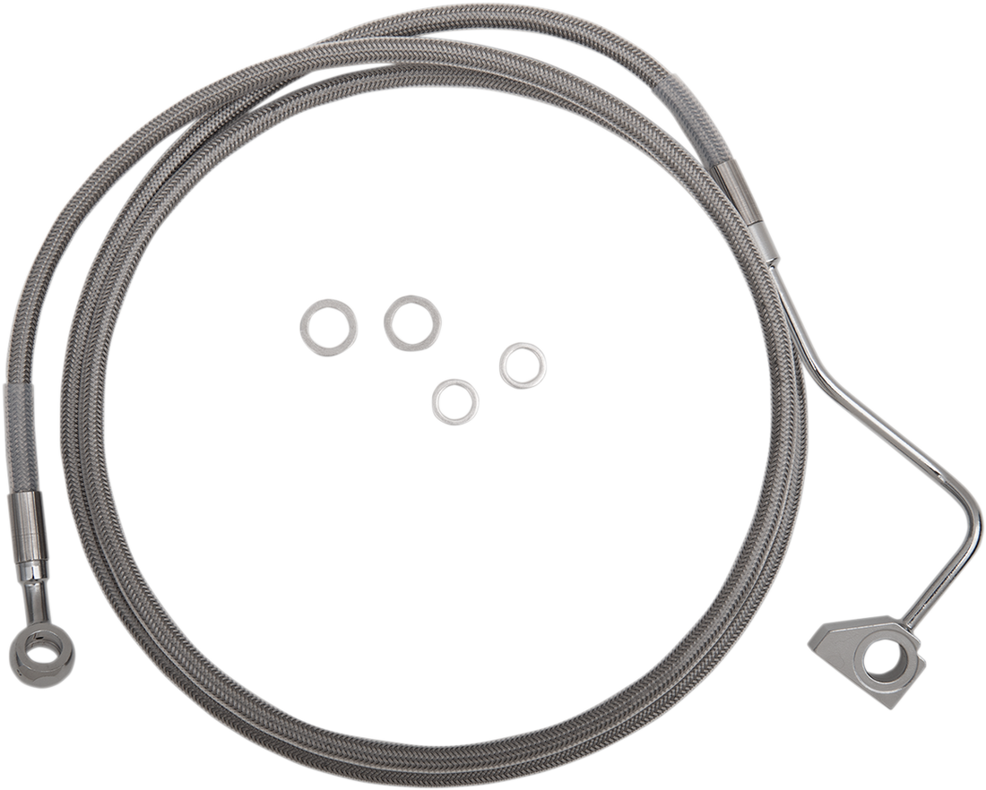1741-3991 - DRAG SPECIALTIES Brake Line - +6" - Stainless Steel - ABS 614220-6
