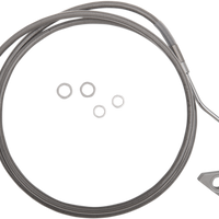 1741-3991 - DRAG SPECIALTIES Brake Line - +6" - Stainless Steel - ABS 614220-6