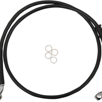 1741-5401 - DRAG SPECIALTIES Brake Line - Front - +2" - Black - XL 614772-2BLK