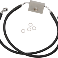 1741-5403 - DRAG SPECIALTIES Brake Line - Front - +4" - Black - XL 614772-4BLK