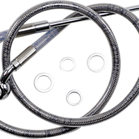 1741-5764 - DRAG SPECIALTIES Brake Line - Front (Upper) - Stainless Steel 618300