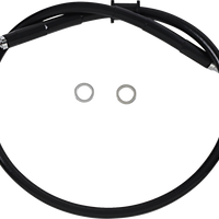 1741-5794 - DRAG SPECIALTIES Brake Line - Front (Upper) - Black 618620-BLK