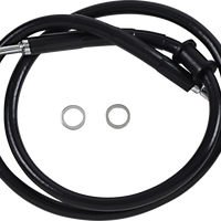 1741-5798 - DRAG SPECIALTIES Brake Line - +8" - Black - '18-'22 Softail 618620-8BLK