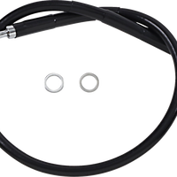 1741-5806 - DRAG SPECIALTIES Brake Line - Front (Upper) - Black 618601-BLK